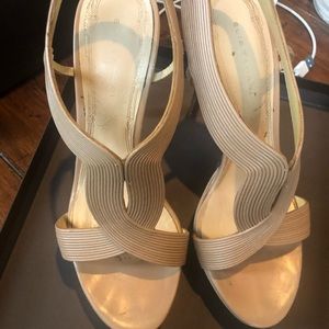 Elie Tahari calf skin heel